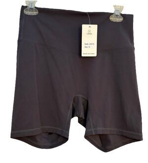 Lavento Womens All Day Soft Yoga Shorts 5 Inch Buttery Soft Workout Active Grey